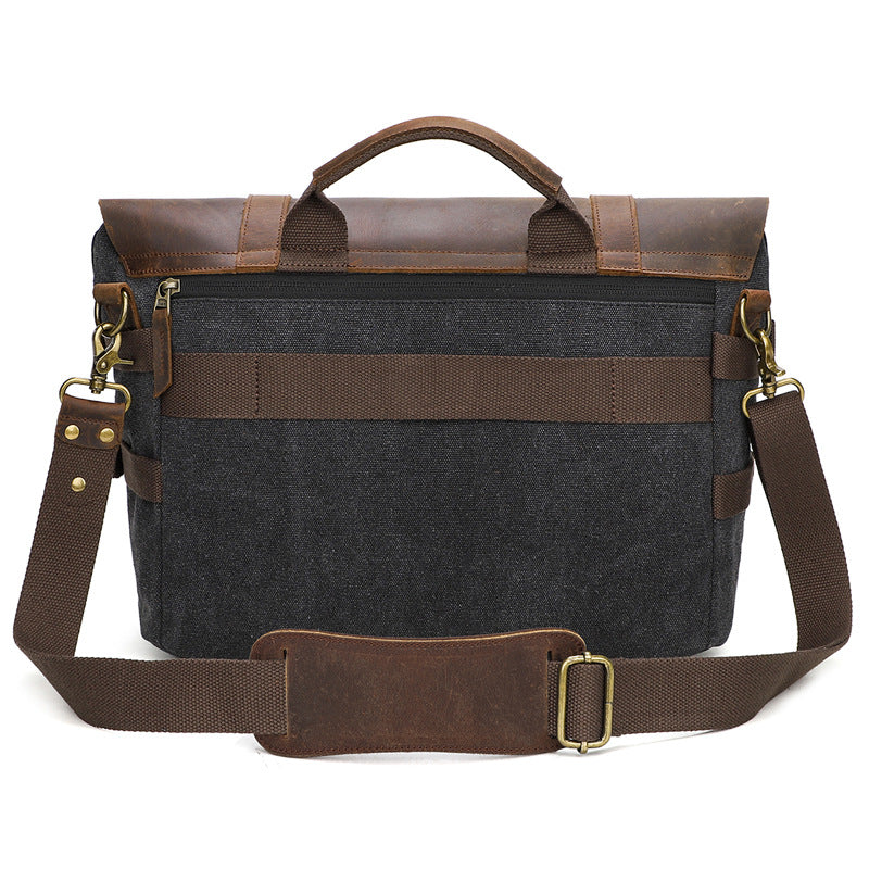 Men's Casual Canvas Messenger Shoulder Bag Waterproof Street Style