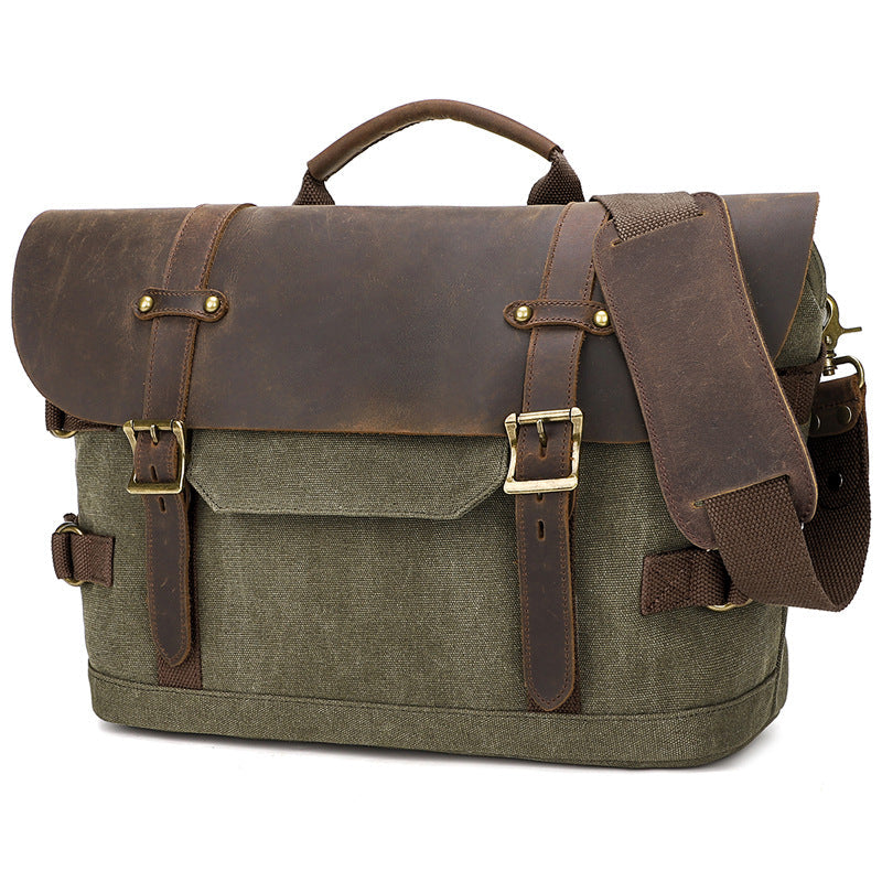 Men's Casual Canvas Messenger Shoulder Bag Waterproof Street Style