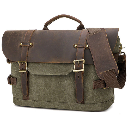 Men's Casual Canvas Messenger Shoulder Bag Waterproof Street Style