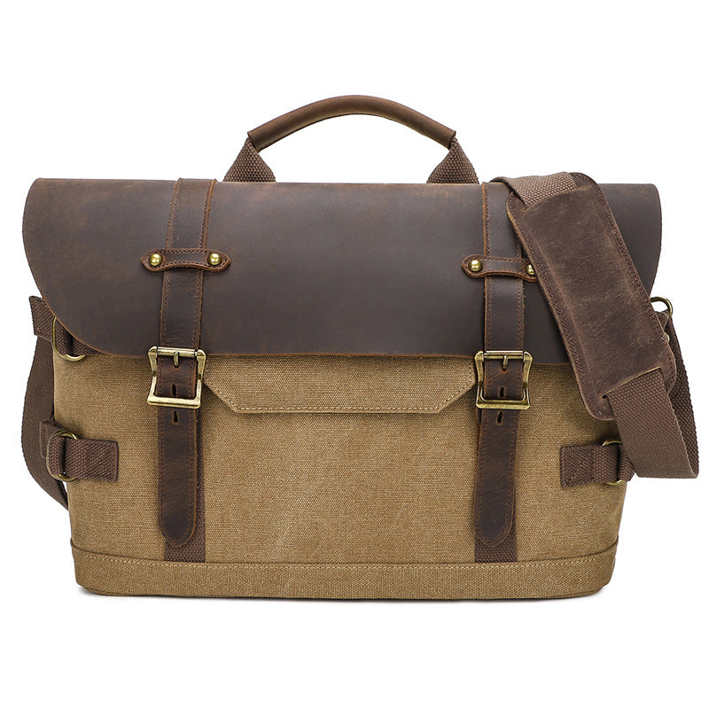 Men's Casual Canvas Messenger Shoulder Bag Waterproof Street Style