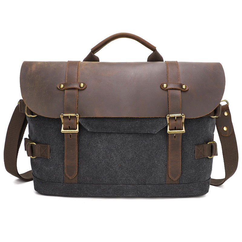 Men's Casual Canvas Messenger Shoulder Bag Waterproof Street Style